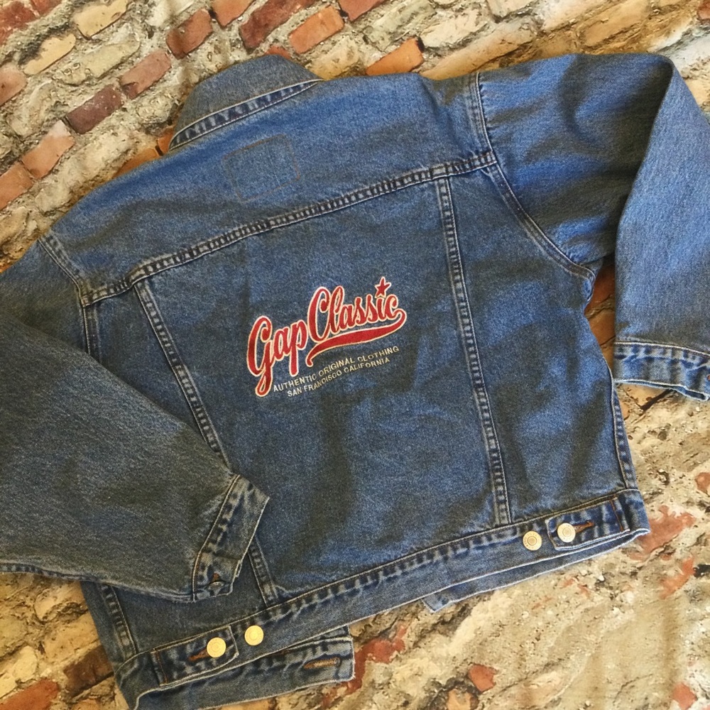 GAP Classic Denim Jacket Vtg 1990 Kids XL or Petite M